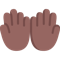 Palms Up Together- Medium-Dark Skin Tone emoji on Microsoft